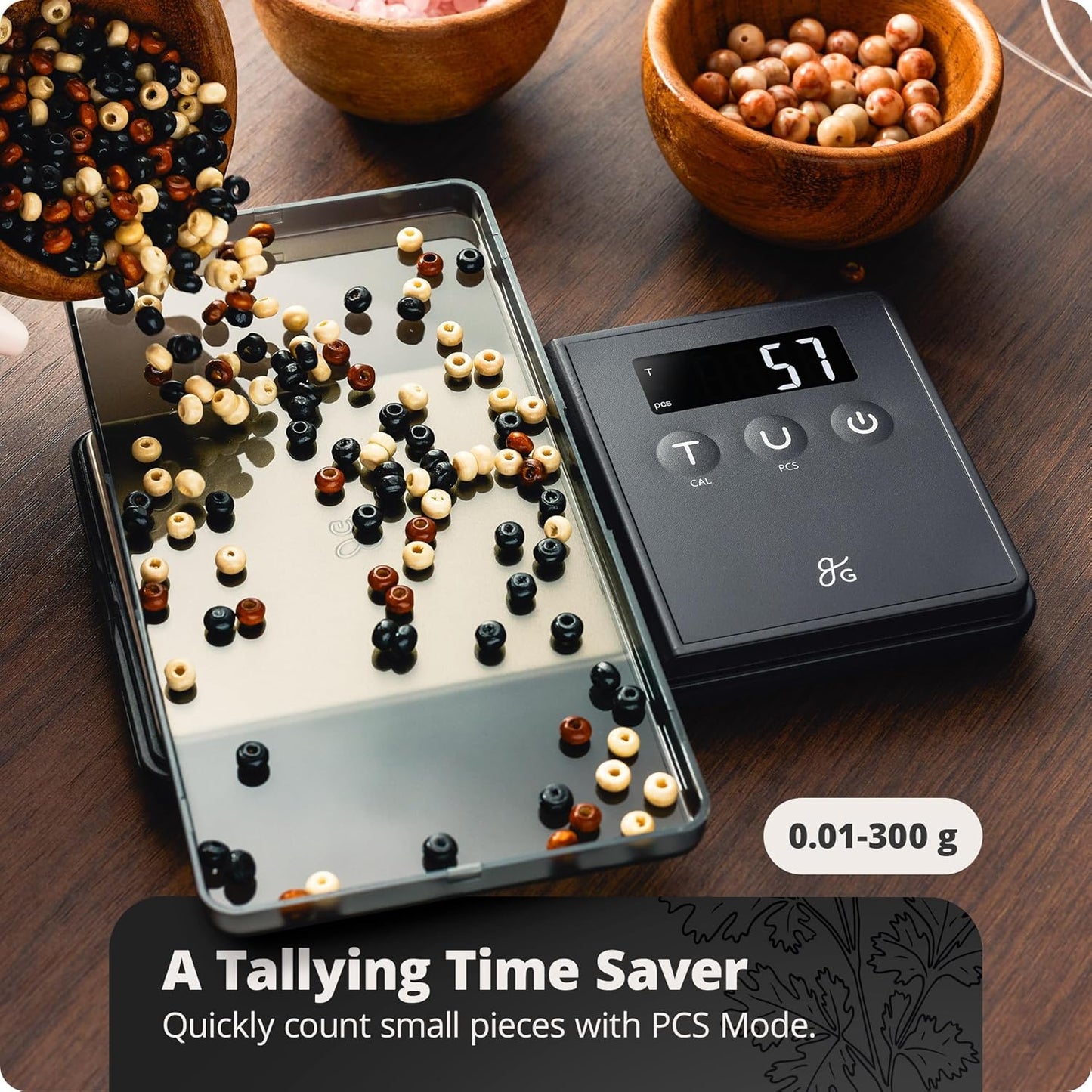 Greater Goods Digital Espresso and Coffee Scale - 750 x 0.1g, Mini Scale with 6 Units of Measurement