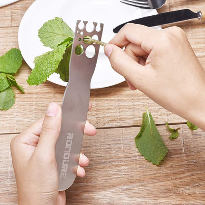 Kale Stripper Tool – Stainless Steel Herb Stripper Tool with Handle for Stem & Leaf Removal