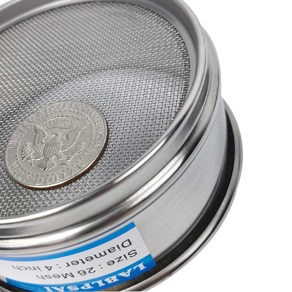 325 Mesh Lab Sieves 4" Diameter 304 Stainless Steel Wire Cloth Test Sieve for Industrial Laboratory Home