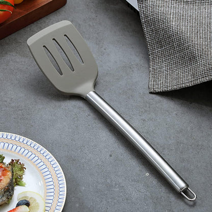 Berglander Skimmer, Non-stick Silicone Strainer, Kitchen Cooking Skimmers For Non-Stick Cookware, Dishwasher Safe, Easy to Clean