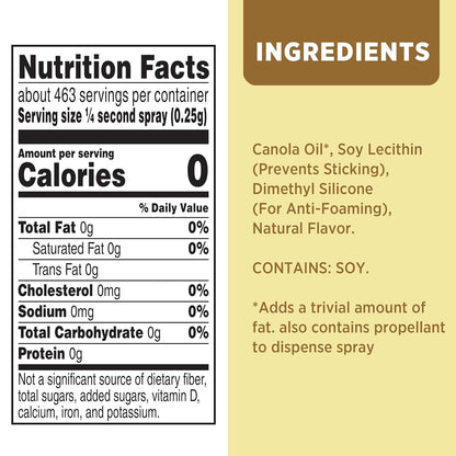 PAM Non Stick Olive Oil Cooking Spray, 5 oz.