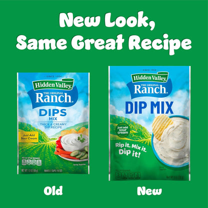 Hidden Valley Original Ranch Dip Mix, 1 Ounce Each, 4 Count (Package May Vary)