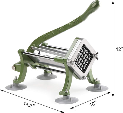 New Star Food Service 42313 Commercial Restaurant French Fry Cutter with Suction Feet, 1/2-Inch