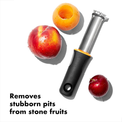 OXO Good Grips Cherry & Olive Pitter + Peach Pitter