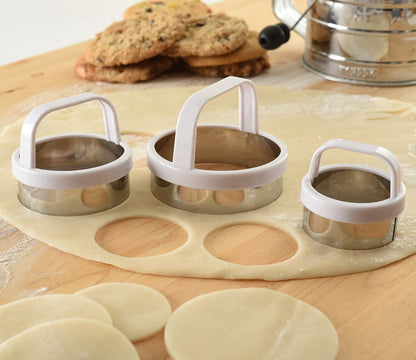Norpro Biscuit/Cookie Cutters, Set of 3, As Shown