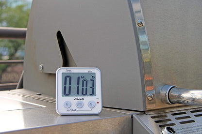 Escali Extra Large Display Digital Kitchen Timer with Clock Mode, Recall Timer Magnetic Back