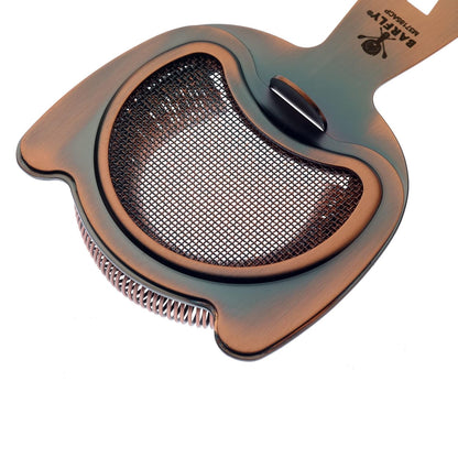 Barfly Fine Mesh Spring Strainer, Black