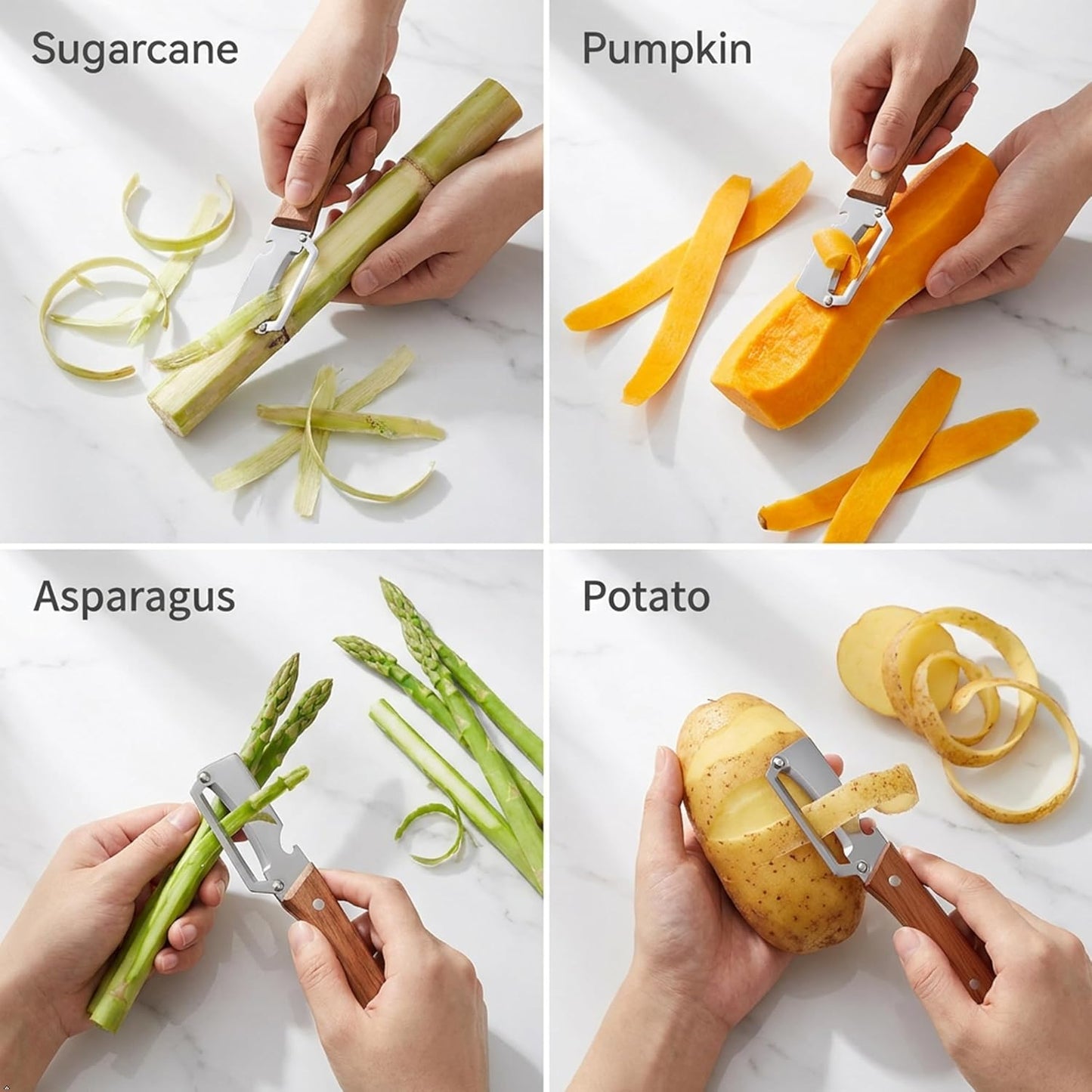 Potato Peelers for Kitchen, 2 Pcs, Just Like Mom's old steel Peeler