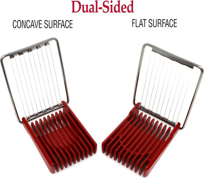 Norpro Dual Sided Flip N'Slice Slicer, Red, 4.25" x 3.25" x .88"