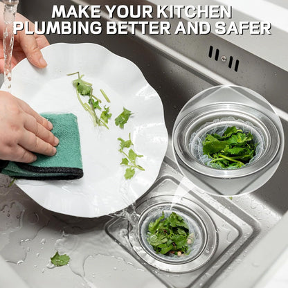 600 Pack Disposable Mesh Sink Strainer Bags Kitchen Sink Strainer Mesh Bags Anti Clogging Elastic Sink Strainer Filter Mesh Bag for Collecting Kitchen Food Leftover Garbage