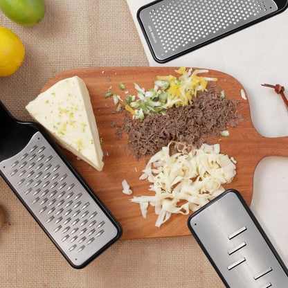 LHS Citrus Lemon Zester Cheese Grater - Stainless Steel Kitchen Tool for Parmesan Cheese, Ginger, Garlic, Nutmeg, Chocolate, Fruits, Dishwasher Safe
