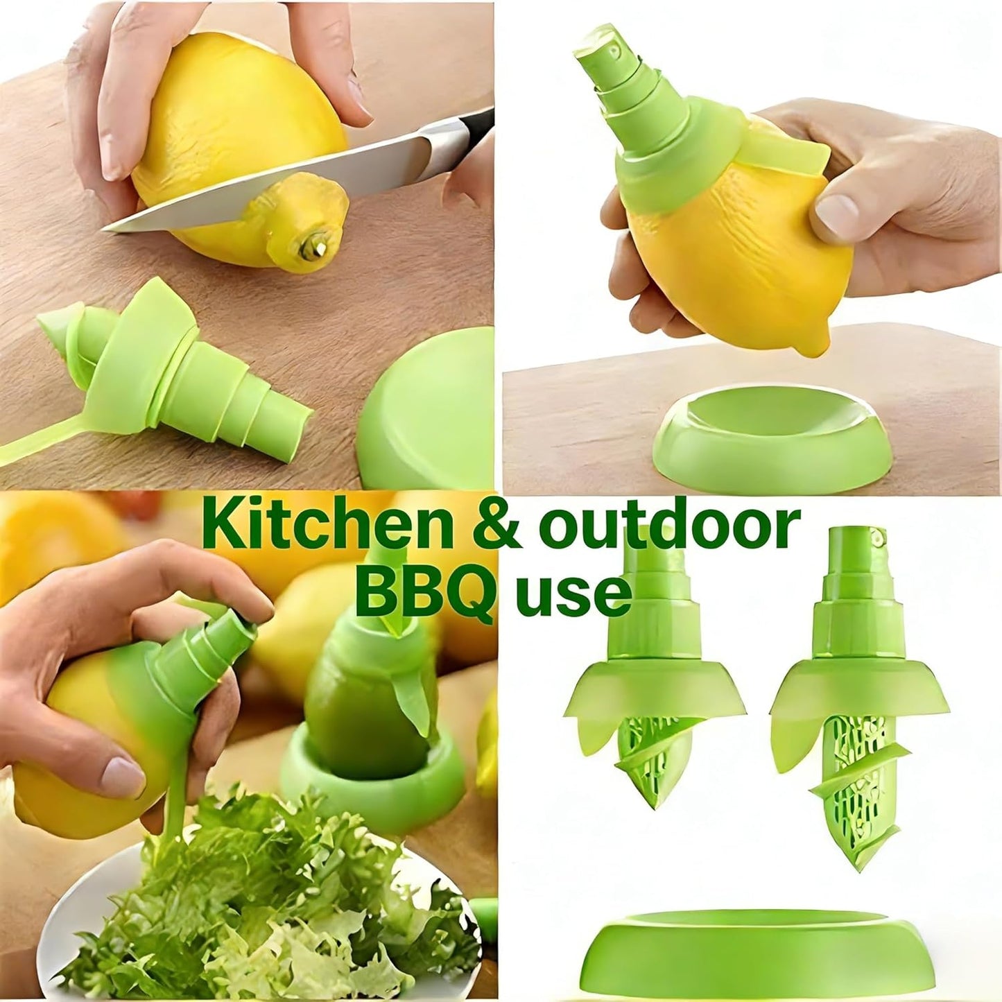 2-Pack Lemon Juice Sprayer, Manual Orange Juice Citrus Spray for fresh flavor, Lemon Squeezer for Salad, Kitchen Gadgets