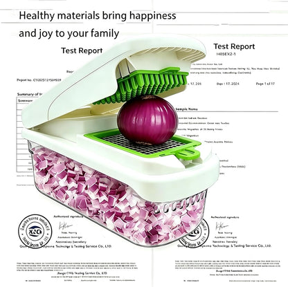 BBEK chopper vegetable cutter with timer | multifunctional vegetable cutter & onion chopper dicer, vegetable shredder for Restaurant & Bulk Prep