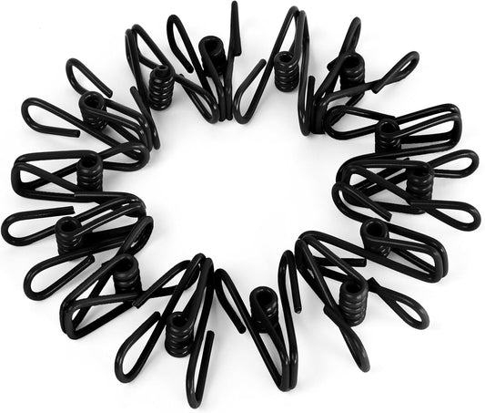 Riveda 30 Pack Assorted Chip Bag Clips Utility - PVC 2 Inch Coated Colorful Sealer for Sealing Food - Paper Holder, Clothesline Clip for Laundry Hanging, Kitchen Bags, Multipurpose Clothes Pins
