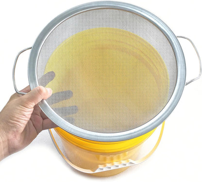 Stainless Steel 60 Mesh Paint Strainer Fits Nicely Over a 5 Gallon Bucket and Filters Out Particulates From Almost Any Liquid, Easy to Use and Clean (1PCS)