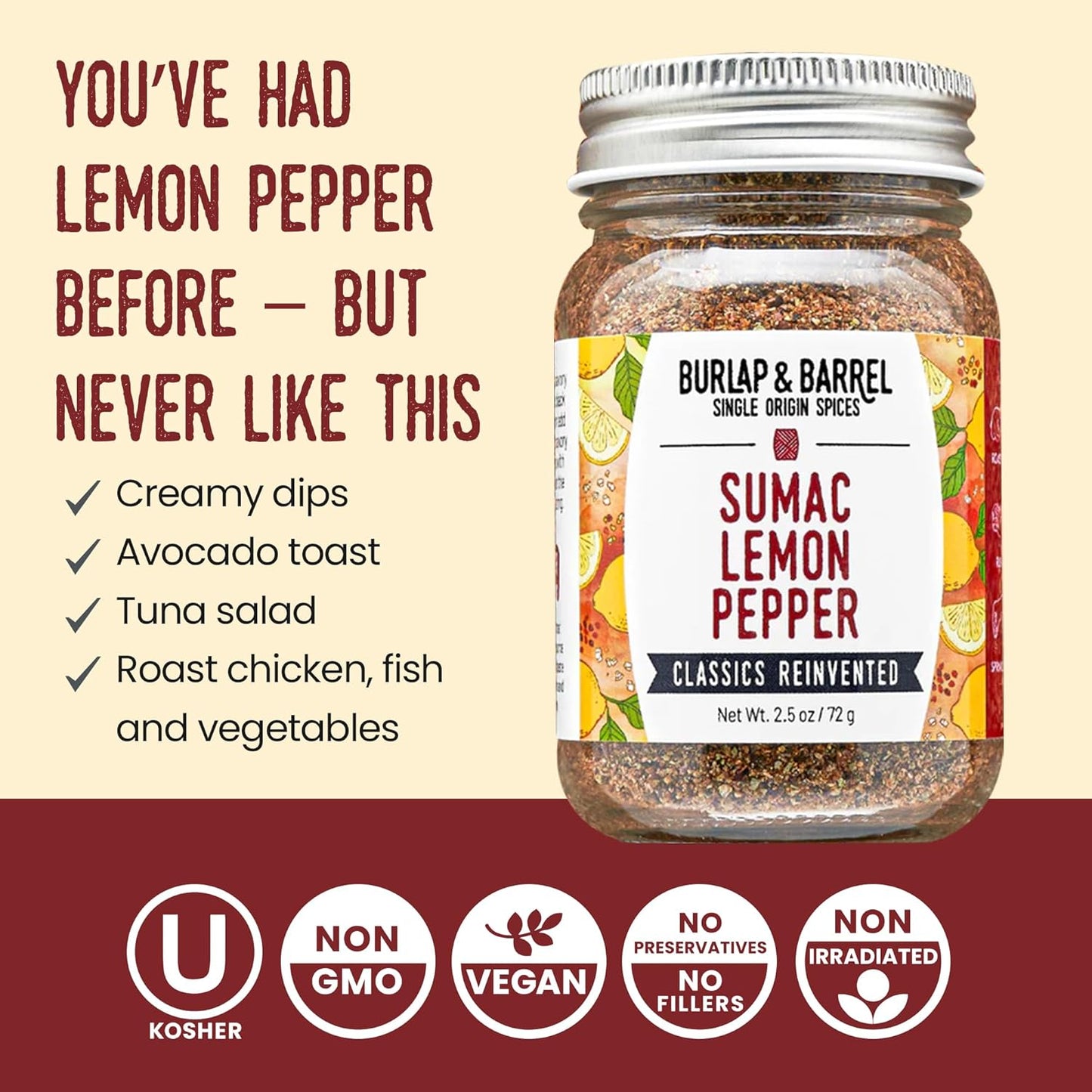 Burlap & Barrel Black Garlic Powder – Rich, Savory Flavor – Perfect for Roasted Proteins & Vegetables – Black Garlic Seasoning – As Seen On Shark Tank - 2.2oz Jar