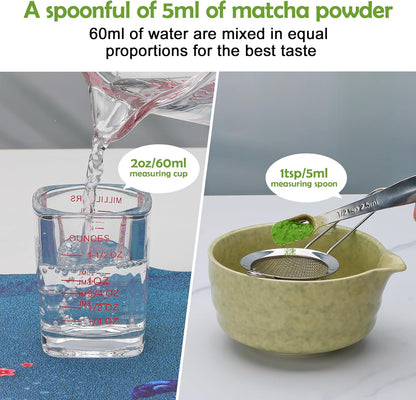 Maredash Matcha Whisk Set,Matcha Whisk,Matcha Set,Bamboo Whisk,Matcha Kit,Chasen Matcha Stirrer,Made from 100% Natural Bamboo,Durable and perfect for making matcha tea