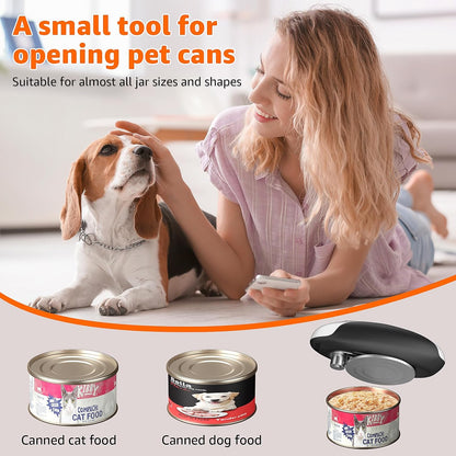 Electric Can Opener, Automatic Can Opener One Touch Operation, Rechargeable Can Opener USB-C Charge, Can Openers Smooth Edge For Seniors, Portable Kitchen Gadgets Fits Most Can Sizes