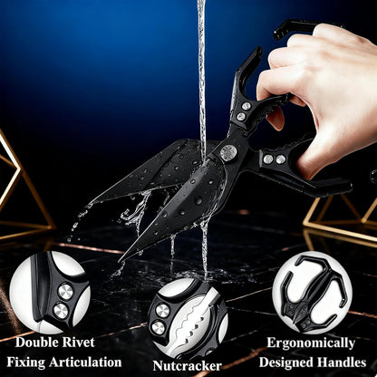 Multifunctional Heavy-Duty Kitchen Shears,Ultra Sharp Stainless Steel Poultry Shears,Multipurpose Food Scissors for Chicken, Meat,Fish, Vegetables,Bone Cutting(Silver)