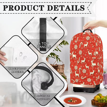Coffee Pastry Blender Dust Cover with Drawstring Field Stand Mixer or Coffee Maker Cover Anti Fingerprint Polyester Appliance for Home Kitchen Decor