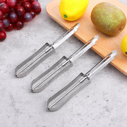 Molain 3 Pack Potato Peelers for Kitchen, Stainless Steel Swivel Vegetable Peelers Fruit Carrot Potato Peeler with Ergonomic Handle Potatoes Peeler Dishwasher Safe