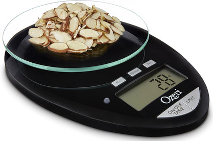Ozeri Pro II Digital Kitchen Scale with Removable Glass Platform and Countdown Kitchen Timer (1 g to 12 lbs Capacity)