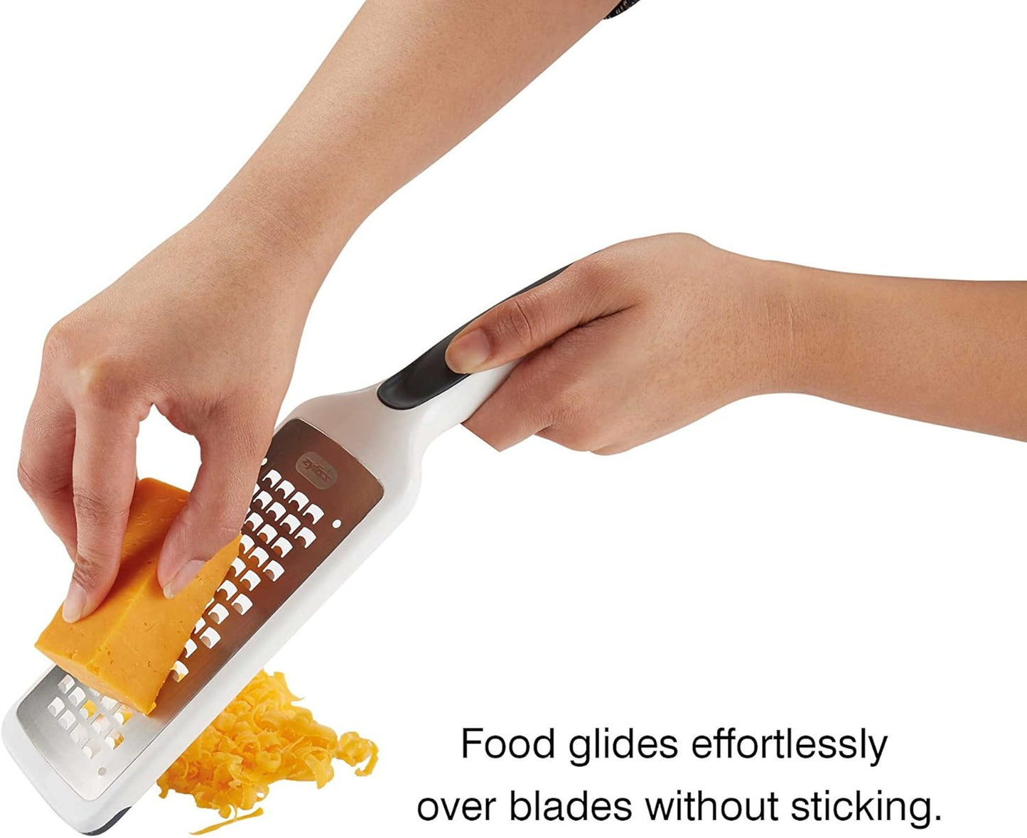 Zyliss All Cheese Acid Etched Rotary Grater with Fine and Coarse Drums, 1-Pack, White