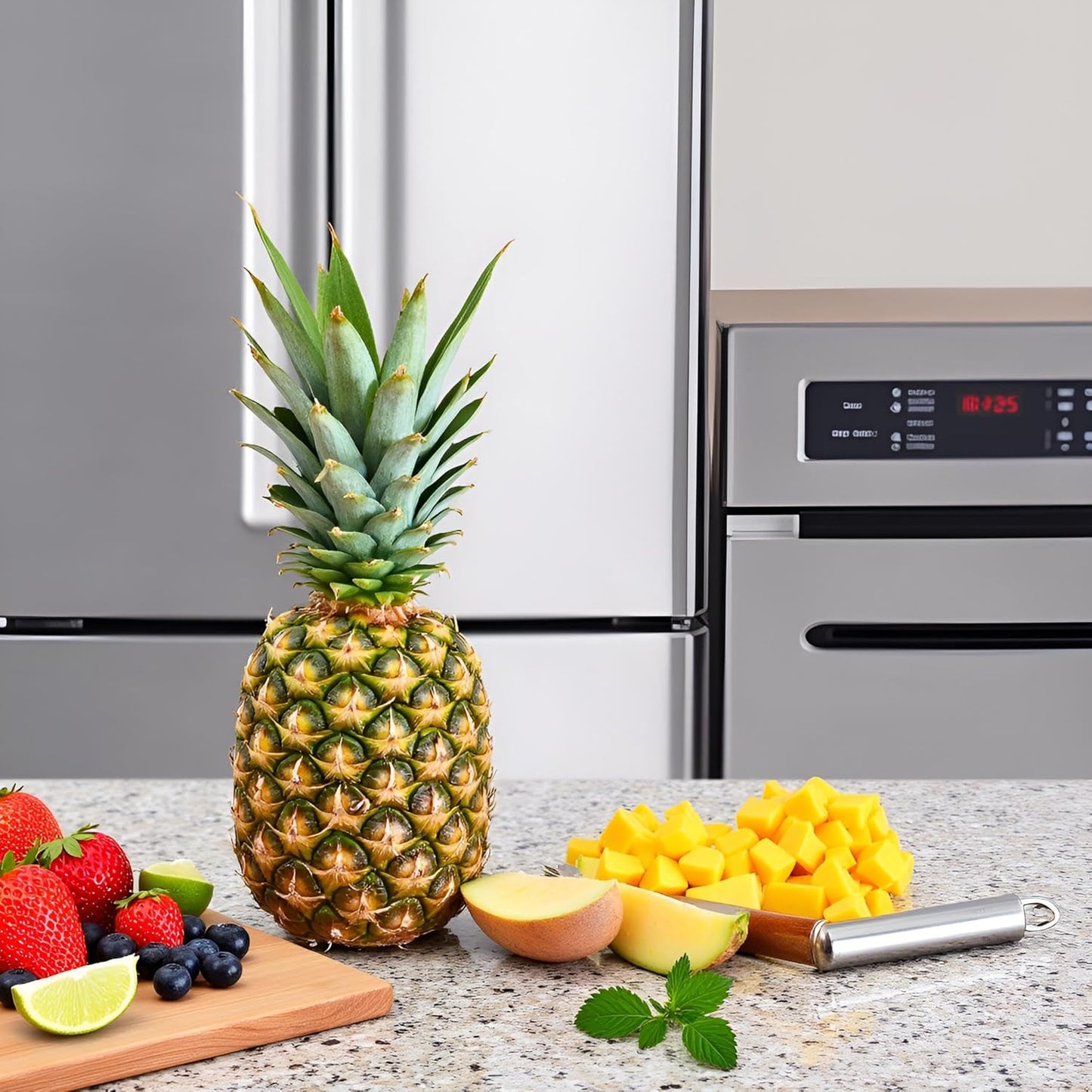 Pineapple Eye Peeler Remover Tool - Multipurpose Clip, V Shape Stainless Steel for Home Kitchen Peeling, Grating and Slicing Tools Peelers