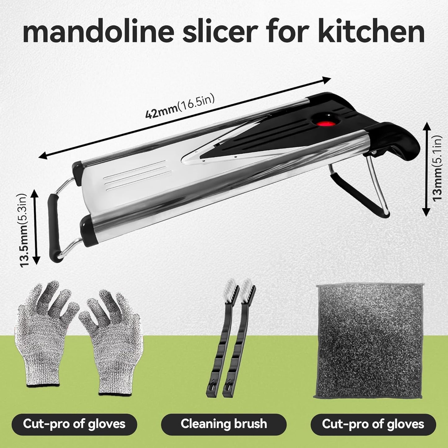 mandoline slicer, mandoline slicer for kitchen,Stainless Steel mandolin slicer,Vegetable Slicer,mandoline food slicer,slicer vegetable cutter,Cut-Resistant Gloves，