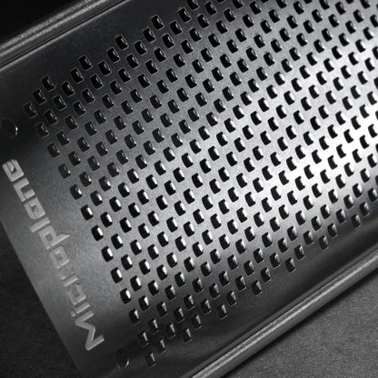 Microplane Gourmet Series Cheese Grater with Soft Touch Handle (Extra Coarse, Black)