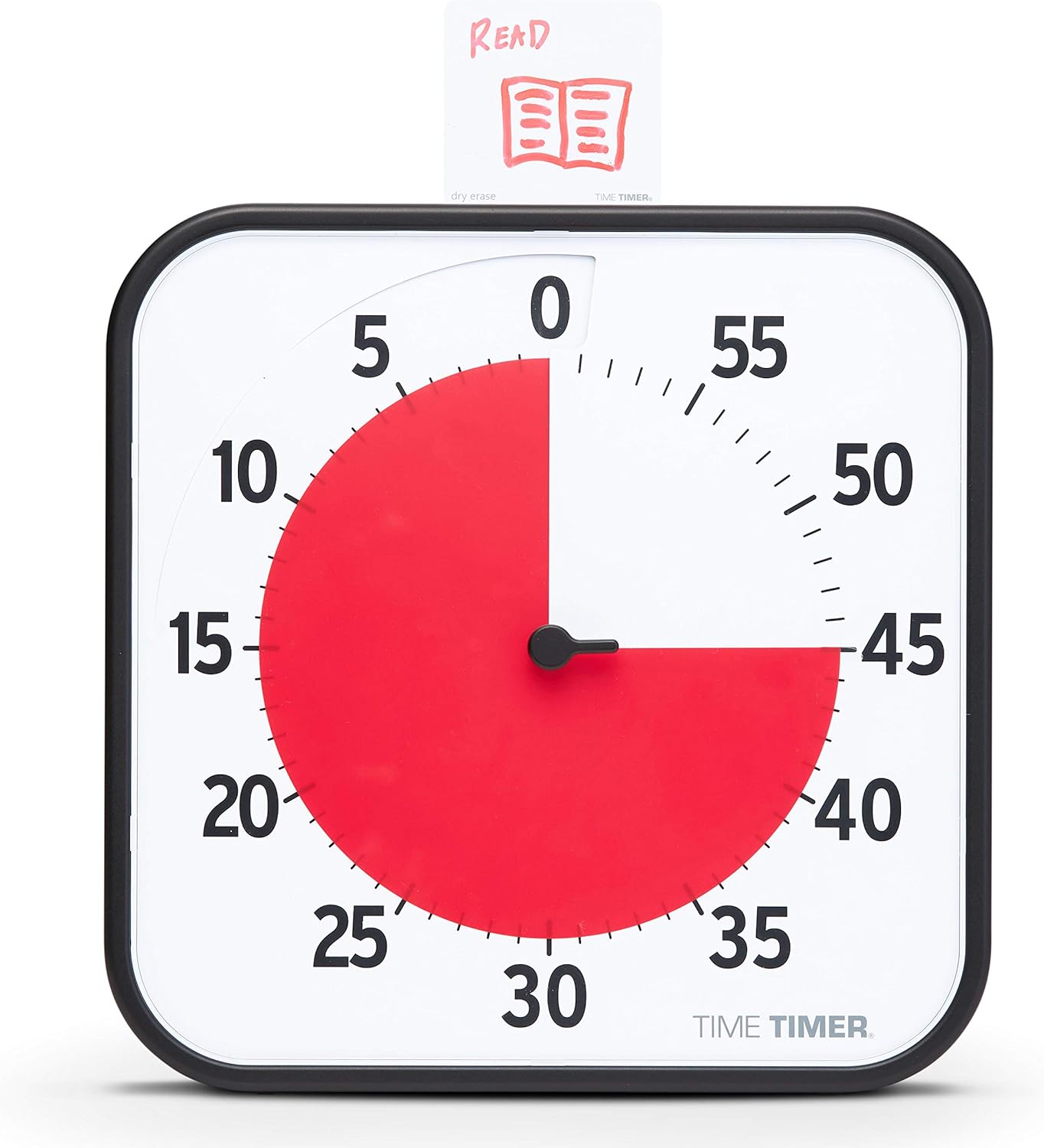 TIME TIMER 8 inch Visual Timer - 60 Minute Kids Desk Countdown Clock with Dry Erase Activity Card, Also Magnetic - for Kids Classroom, Homeschooling Study Tool, Task Reminder, Home and Kitchen Timer