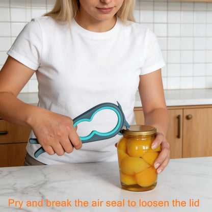 Latest Jar Opener and 5 in 1 Bottle Opener with Rubber Jar gripper Pad Ideal for Seniors with arthritis Weak Hands and Low Strength