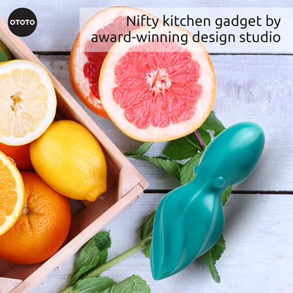 OTOTO OCTO Lemon Juicer Hand - Easy to Hold Lemon Squeezer Manual for Lemon, Lime, Oranges - BPA Free, Dishwasher Safe Citrus Juicer Hand Press Manual - Fun Kitchen Gadgets & Tools
