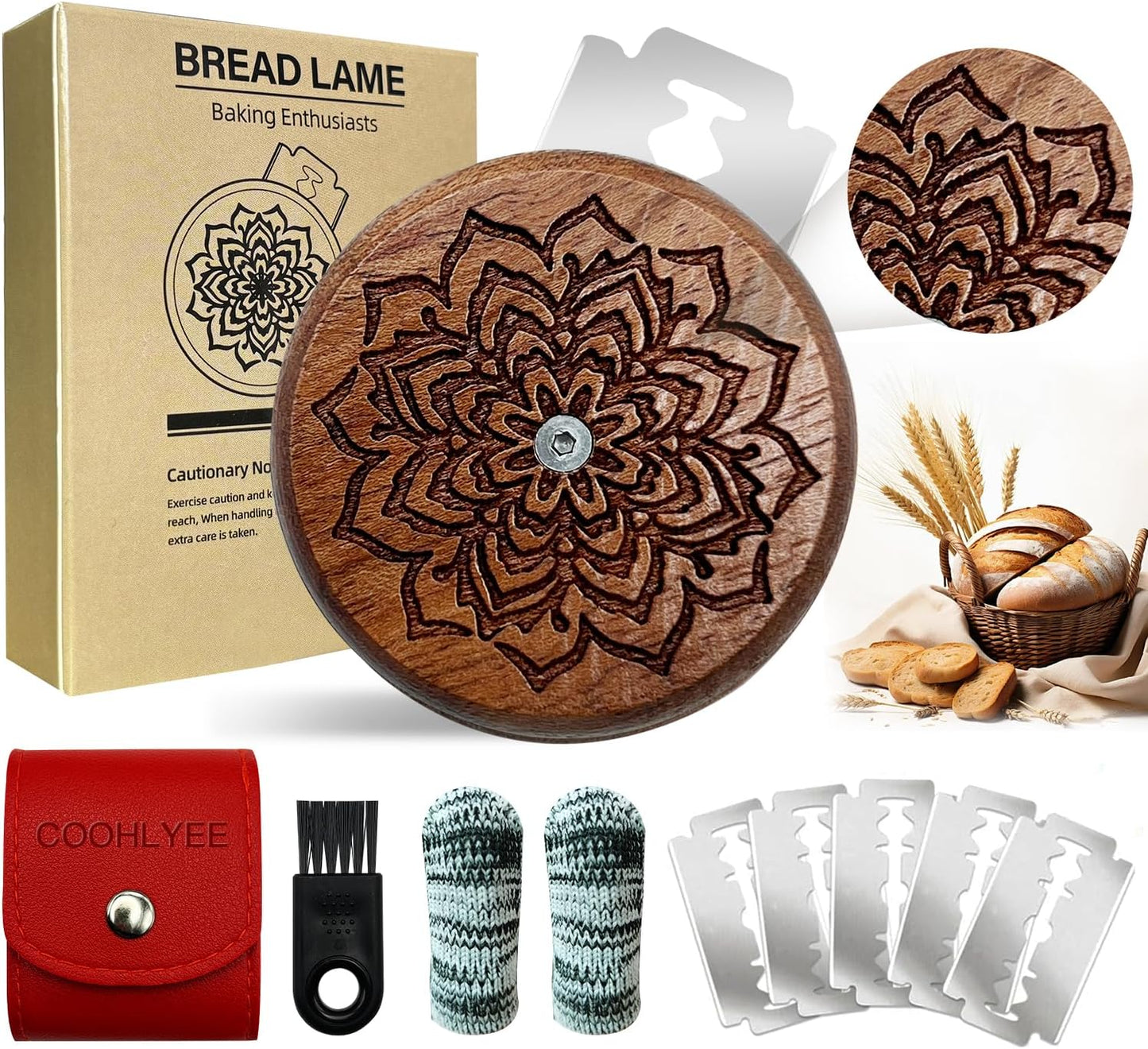 UFO Bread Lame Dough Scoring Tool - Professional Sourdough scoring tool for Sourdough Bread Baking & Bread Making Tools - Sourdough Bread Baking Supplies for Bread Baking Gifts