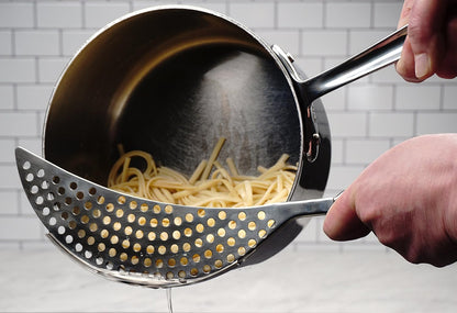 RSVP International Endurance Kitchen Collection Colander Strainer, Mini, Pierced Stainless Steel