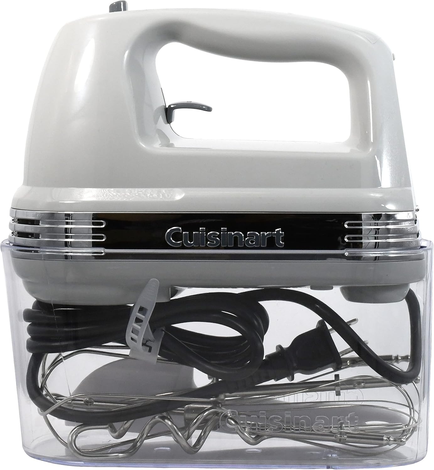 Cuisinart Power Advantage Plus 9-Speed Hand Mixer, 220W Motor, Electric Mixer with Dishwasher-Safe Beaters, Storage Case, HM-90BCS, Brushed Chrome