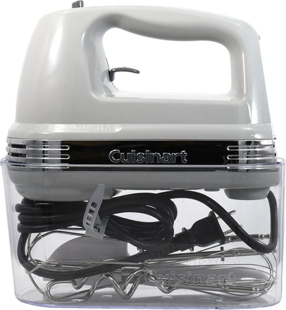 Cuisinart Power Advantage Plus 9-Speed Hand Mixer, 220W Motor, Electric Mixer with Dishwasher-Safe Beaters, Storage Case, HM-90BCS, Brushed Chrome