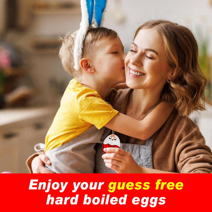 Eggssentials Red Egg Timer That Goes in Water – Egg Timer for Hard Boiled Eggs and Soft Boiled Eggs, Red Color Fades for Accurate Doneness.