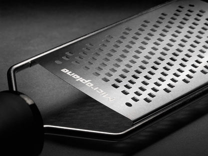 Microplane Gourmet Series Cheese Grater with Soft Touch Handle (Extra Coarse, Black)