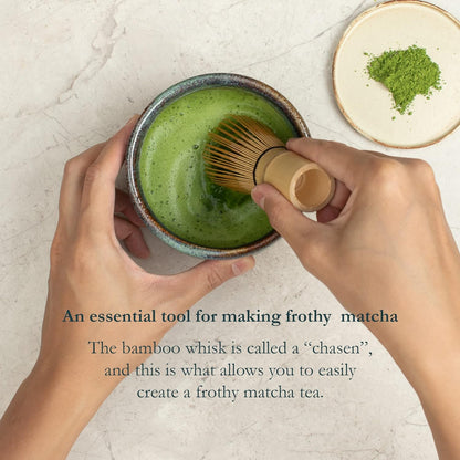 Japanese Bamboo Whisk (Chasen) Matcha Set for Traditional Matcha Tea Preparation by Naoki Matcha