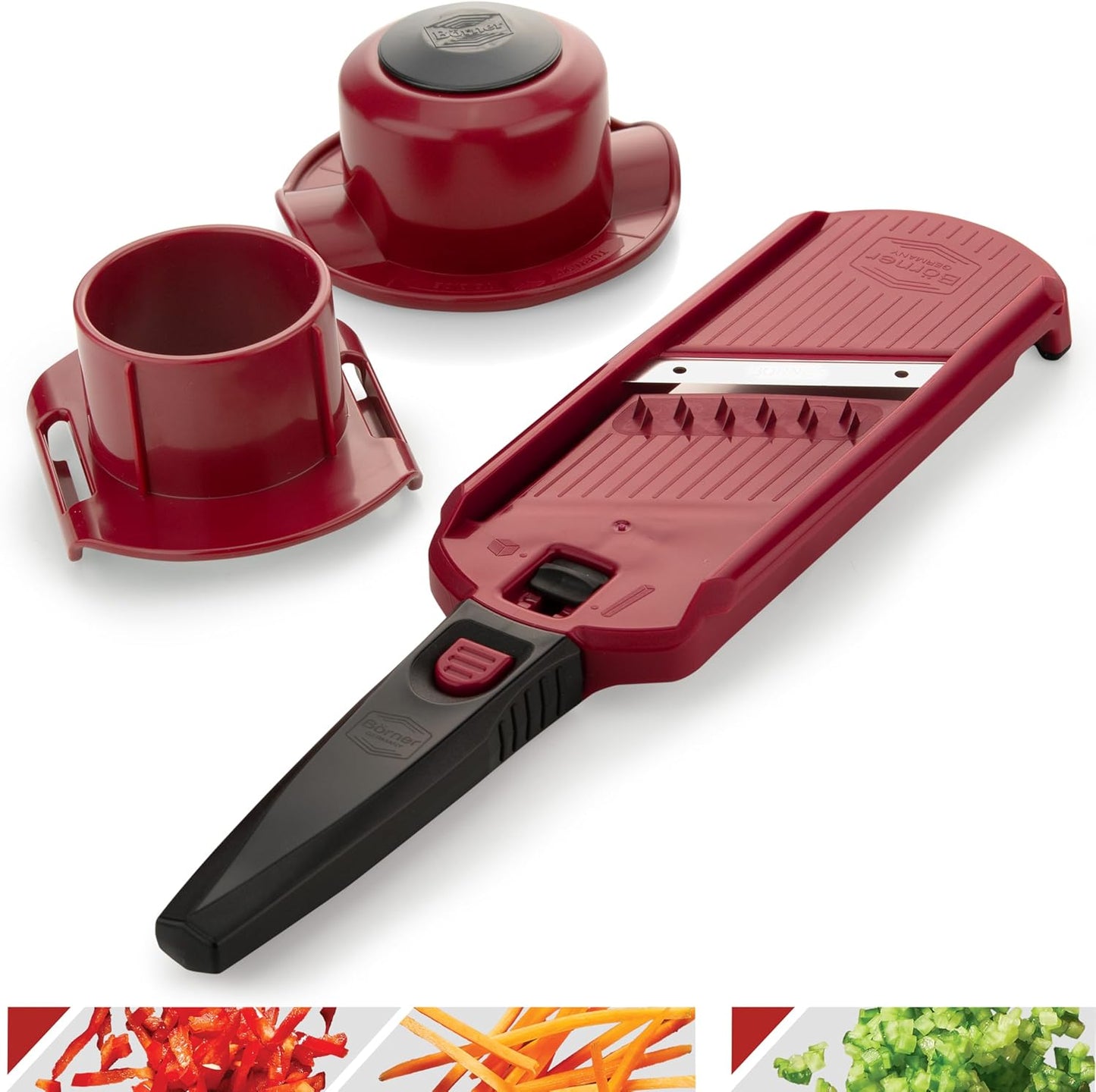 Borner by Reston Lloyd Muli Dicer/Julienne Hand Held Vegetable Slicer