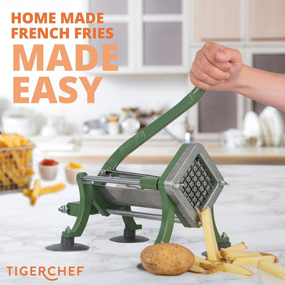 Tiger Chef Commercial Grade French Fry Cutter, Complete Combo Sets 15 Pieces,