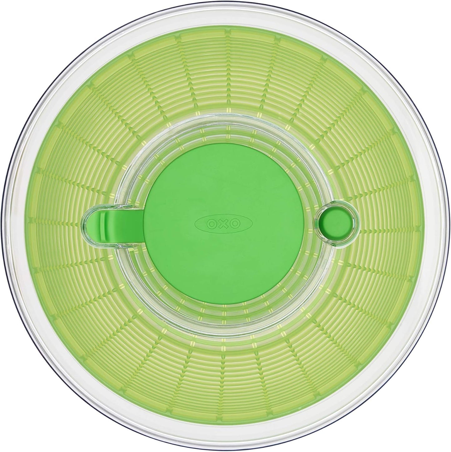 OXO Good Grips Salad Spinner - Large, Green Lettuce & Fruit Washer, BPA-Free, Easy One-Hand Pump