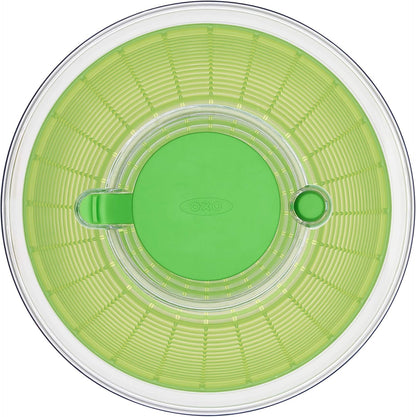 OXO Good Grips Salad Spinner - Large, Green Lettuce & Fruit Washer, BPA-Free, Easy One-Hand Pump