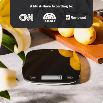 Greater Goods Food Scale – Digital Kitchen Scale, 1g Precision, Easy-Tare & Quick Conversion, Slim Compact Design, Durable & Portable | Ideal for Cooking, Baking & Meal Prep