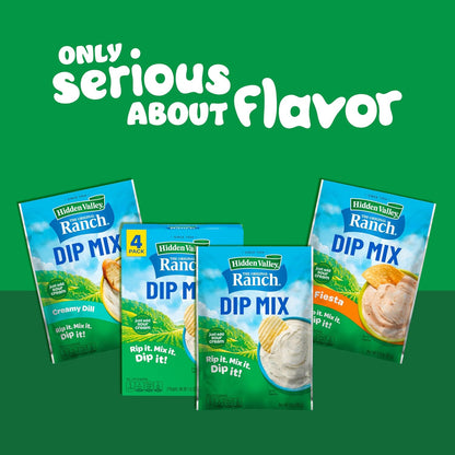 Hidden Valley Original Ranch Dip Mix, 1 Ounce Each, 4 Count (Package May Vary)