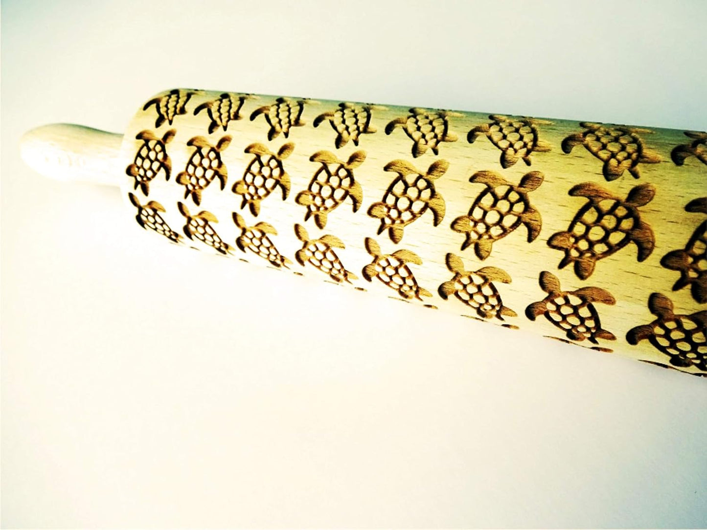 Embossing Rolling Pin SHELLS. Dough and Clay Roller for Embossed Cookies and Pottery. Cookie and Ceramic Stamp. Backing Gifts for Women by Algis Crafts