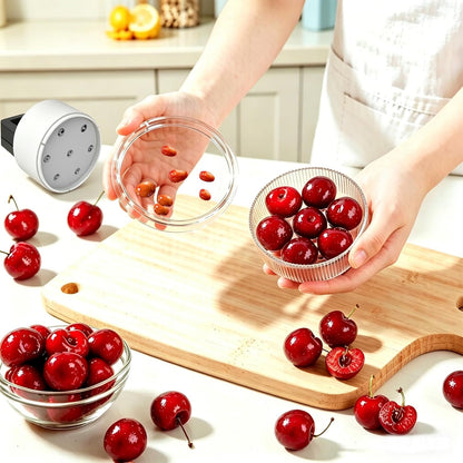Cherry Pitter Multiple, Cherrys Pitter Corer Tool, Quick Portable Cherry Pitting Tool, Easy to Use for Making Cherry Jam - Pit 7 Cherries at Once, Saving Time & Effort-Dishwasher Safe