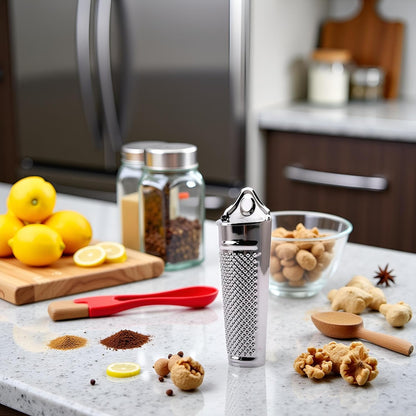 Multifunctional Kitchen Stainless Steel Ginger Garlic Nutmeg Grater Nut Walnut Lemon Hand Planer Tool Lemon Professional Kitchen Tool