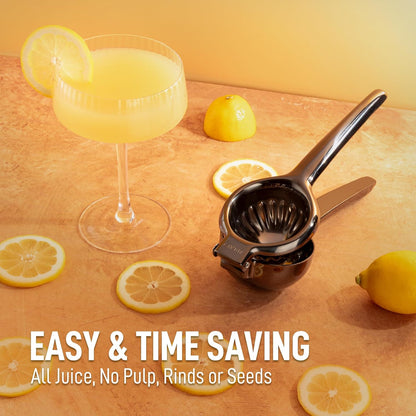 Lemon Squeezer Stainless Steel with Premium Quality Heavy Duty Solid Metal Squeezer Bowl - Large Manual Citrus Press Juicer and Lime Squeezer Stainless Steel - by Zulay Kitchen